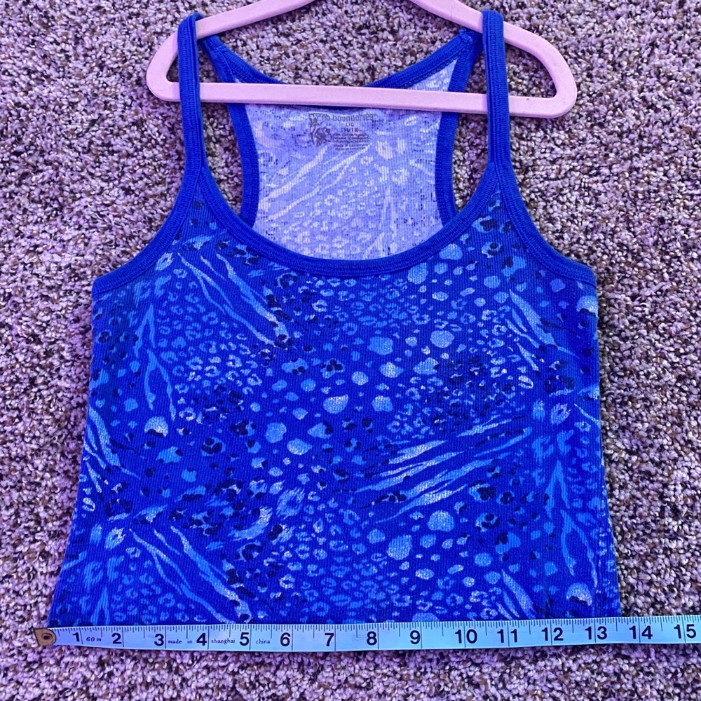 Blue leopard tank💙🖤